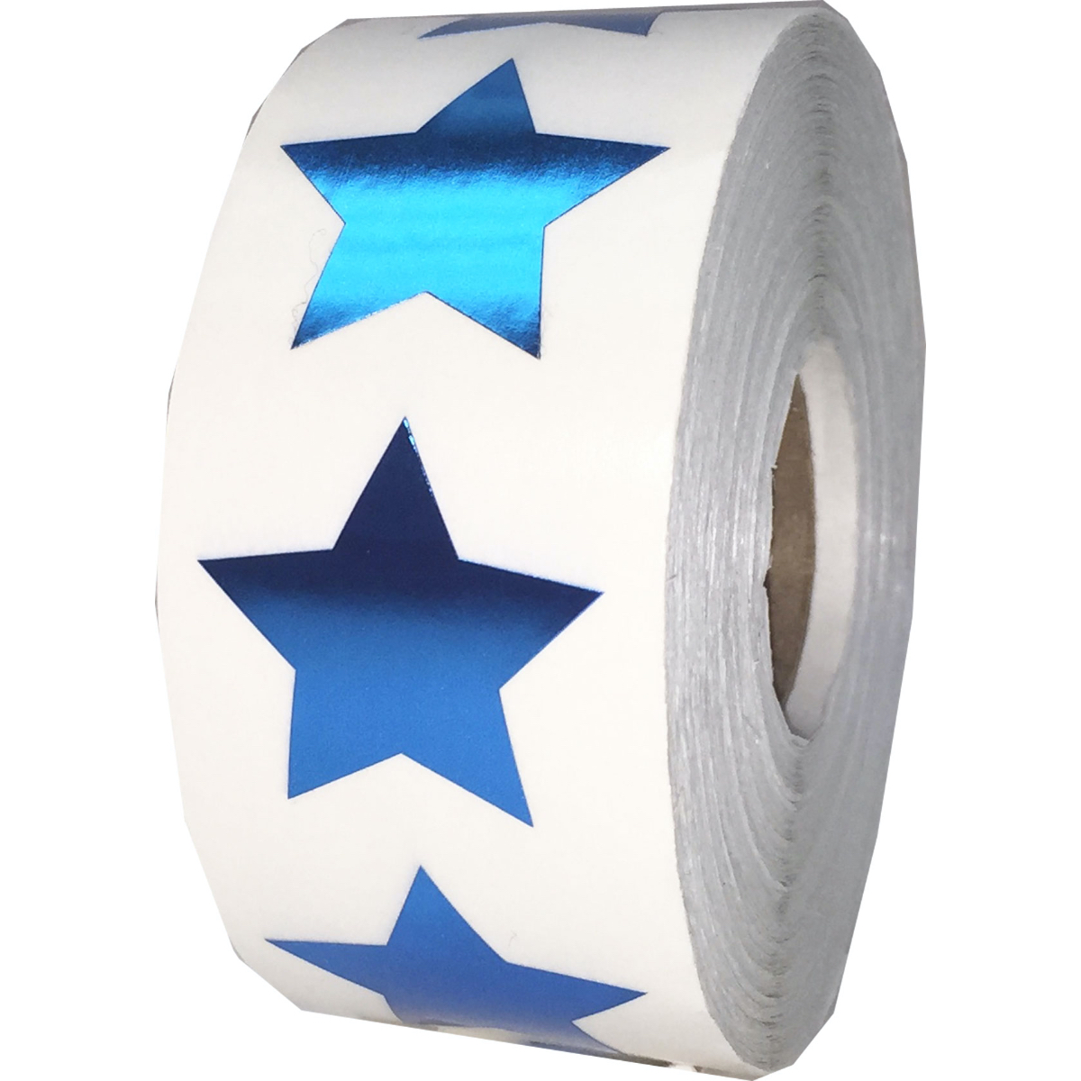 Metallic Blue Star Stickers 1" QTY 500 Metallic Blue Star Stickers 1" QTY 500