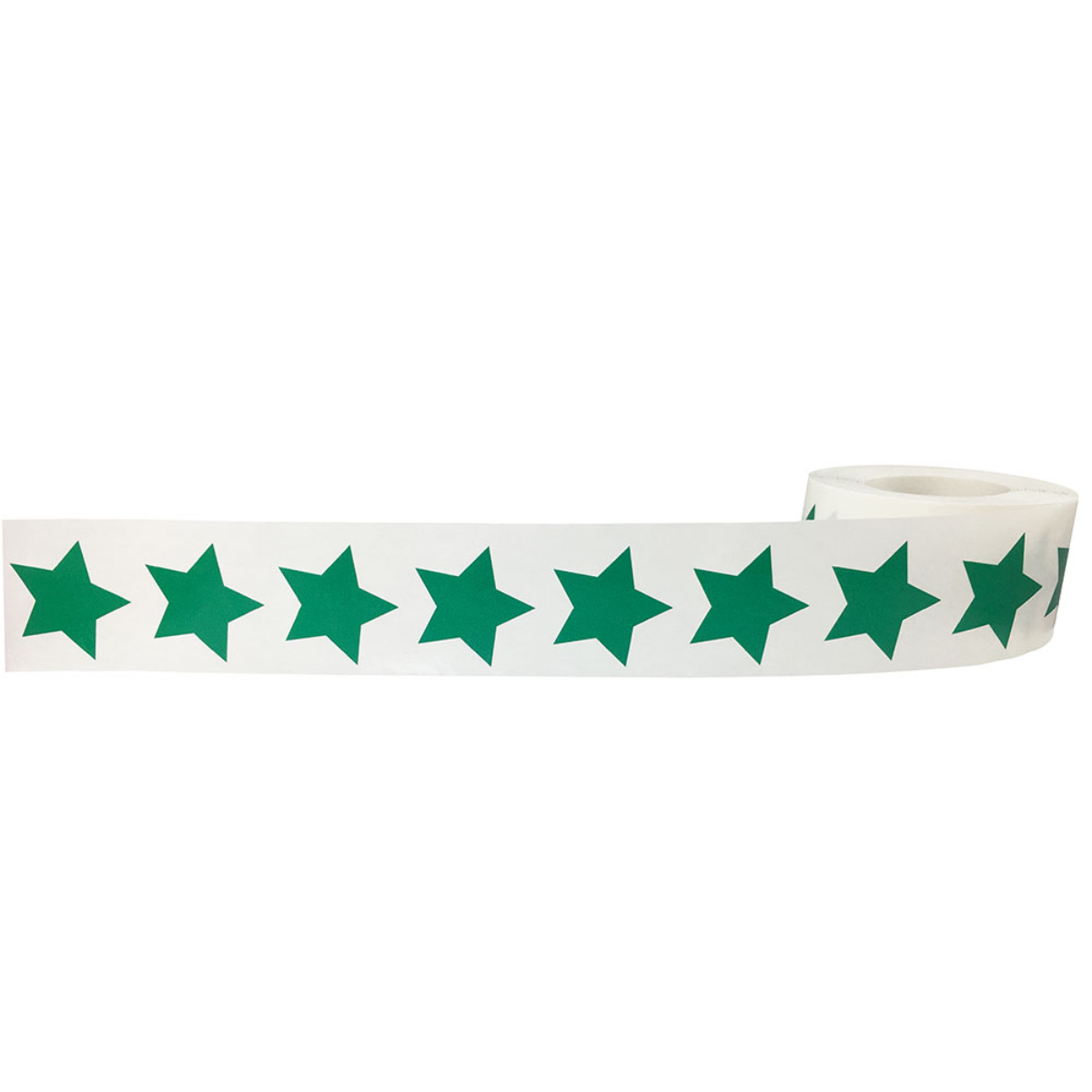 Green Star Stickers 1" Inch QTY 500
