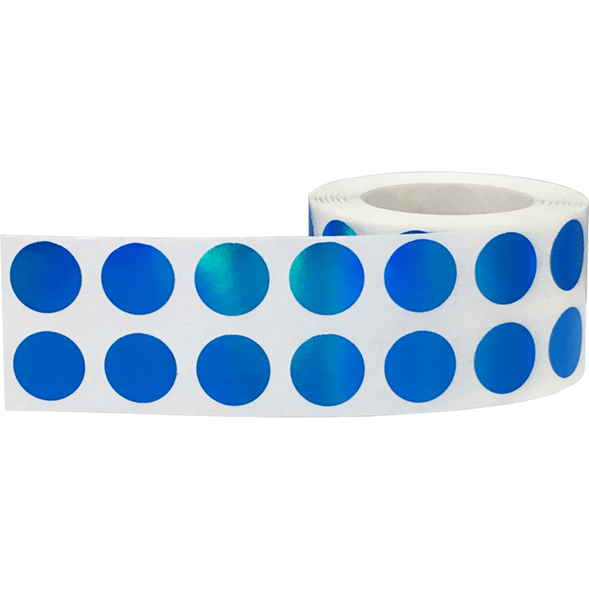 Small Metalized Blue Dot Stickers 1/2" Round Small Metalized Blue Dot Stickers 1/2" Round