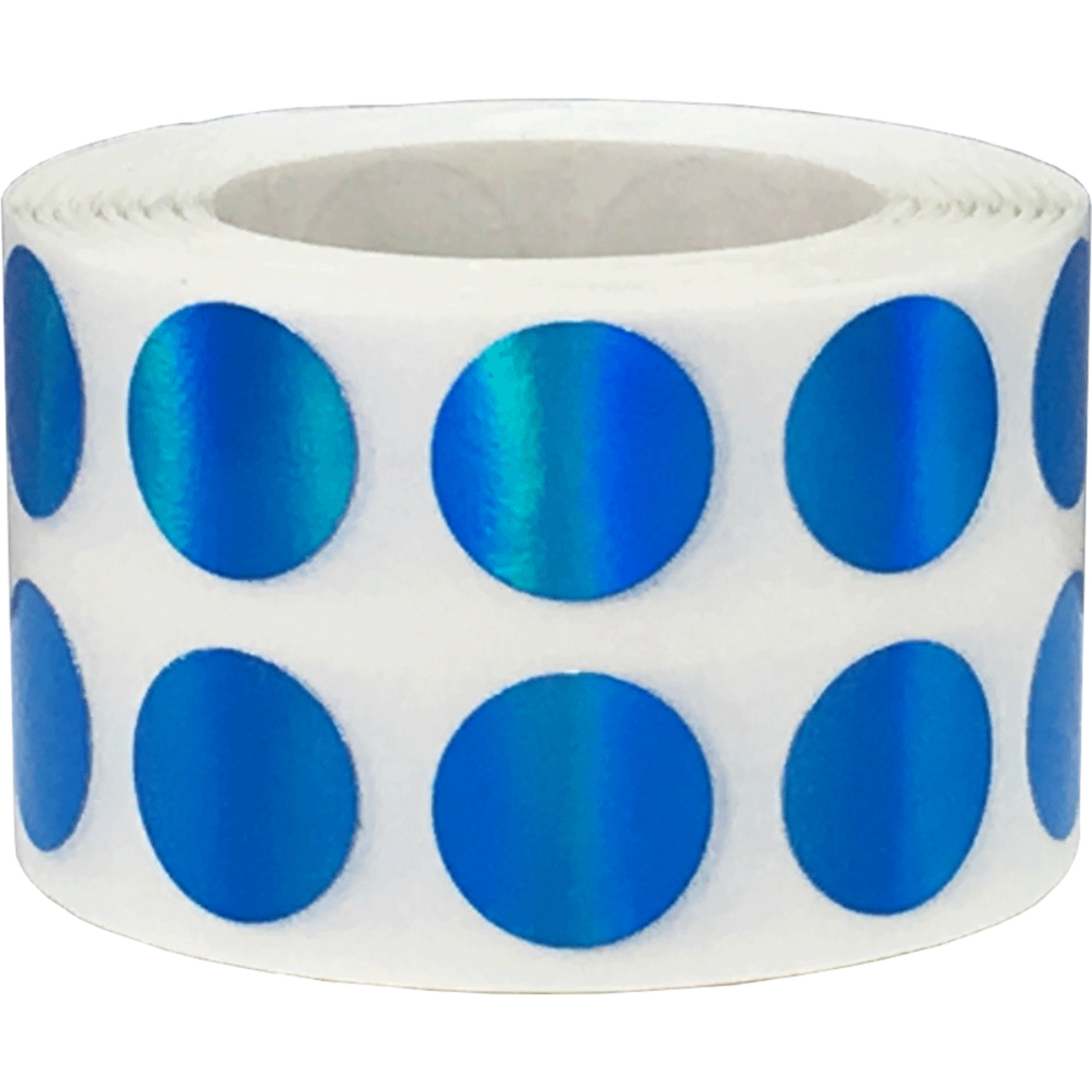Small Metalized Blue Dot Stickers 1/2" Round Small Metalized Blue Dot Stickers 1/2" Round