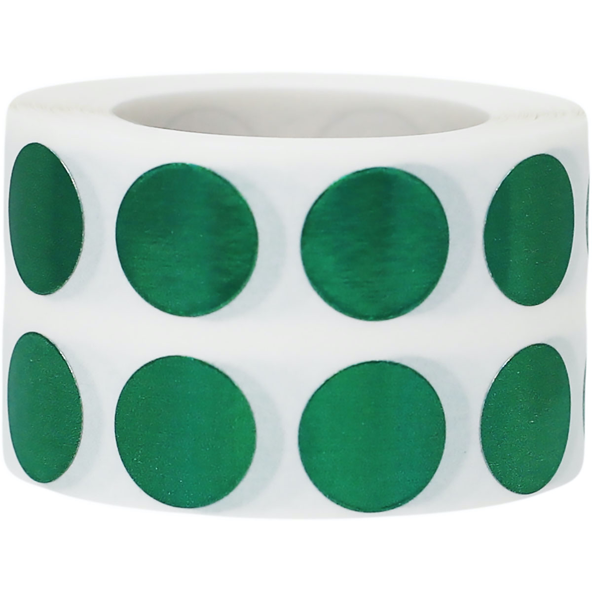 Small Metalized Green Dot Stickers 1/2" Round Small Metalized Green Dot Stickers 1/2" Round