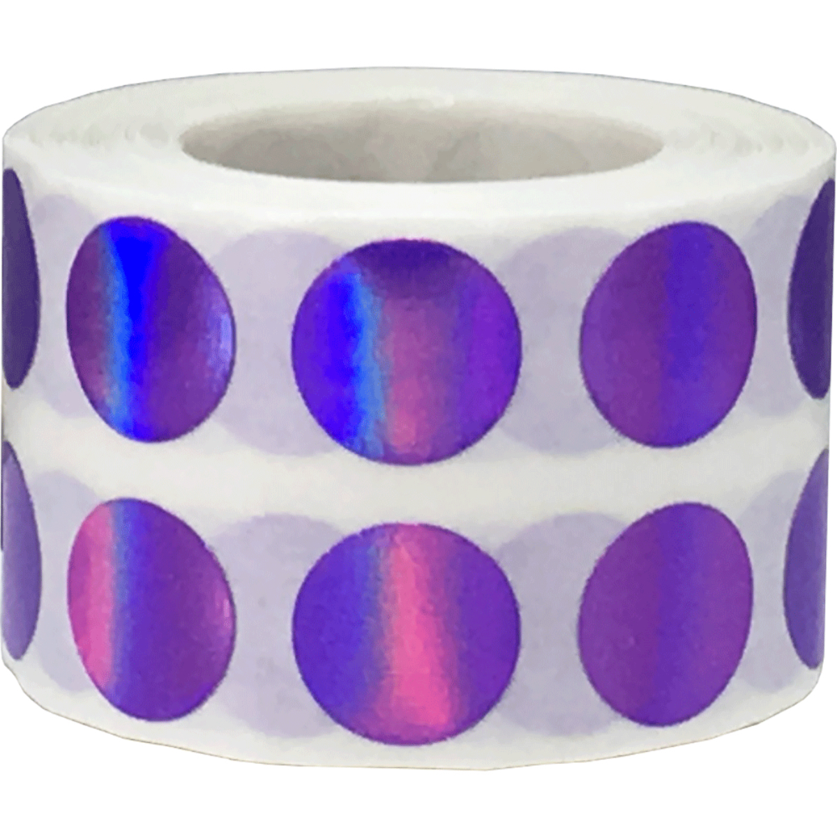 Small Metalized Purple Dot Stickers 1/2" Round Small Metalized Purple Dot Stickers 1/2" Round