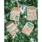 Classic Brown Kraft Vintage Christmas Gift Tags for Gift Giving, Gift Exchanges.