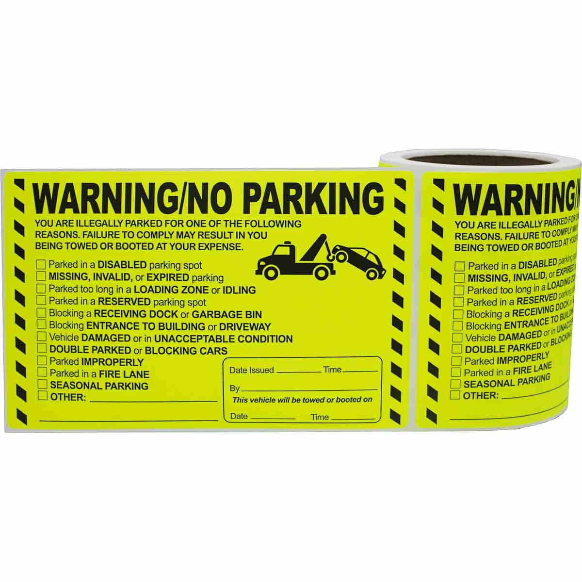 No Parking At Anytime Warning Labels No Parking At Anytime Warning Labels