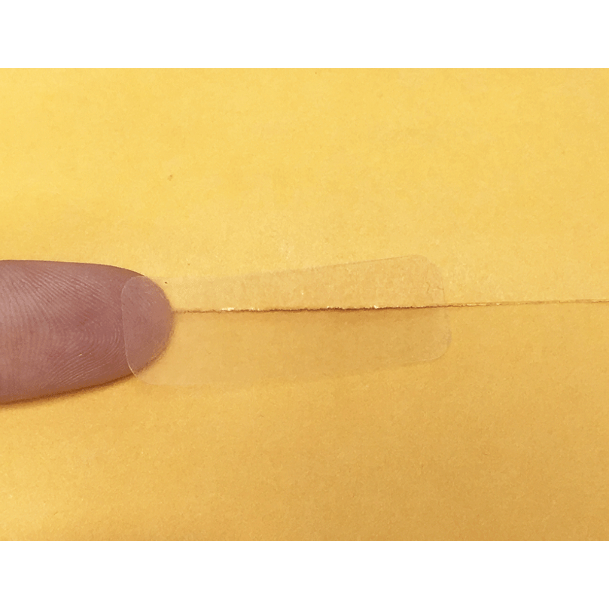 Small Ultra Clear Wafer Seals .5" x 1.5" Rectangle 5000 Count