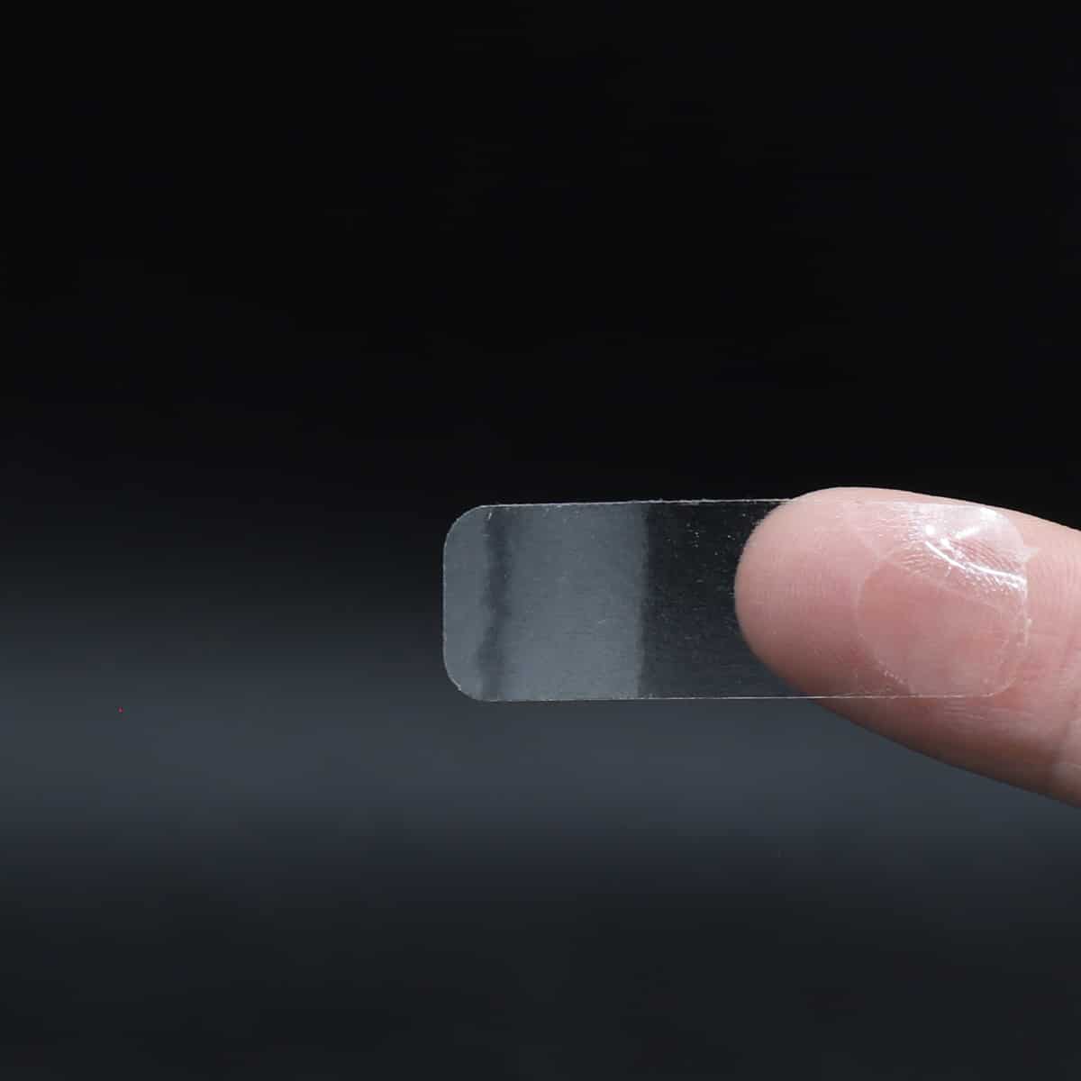 Small Ultra Clear Wafer Seals .5" x 1.5" Rectangle 5000 Count