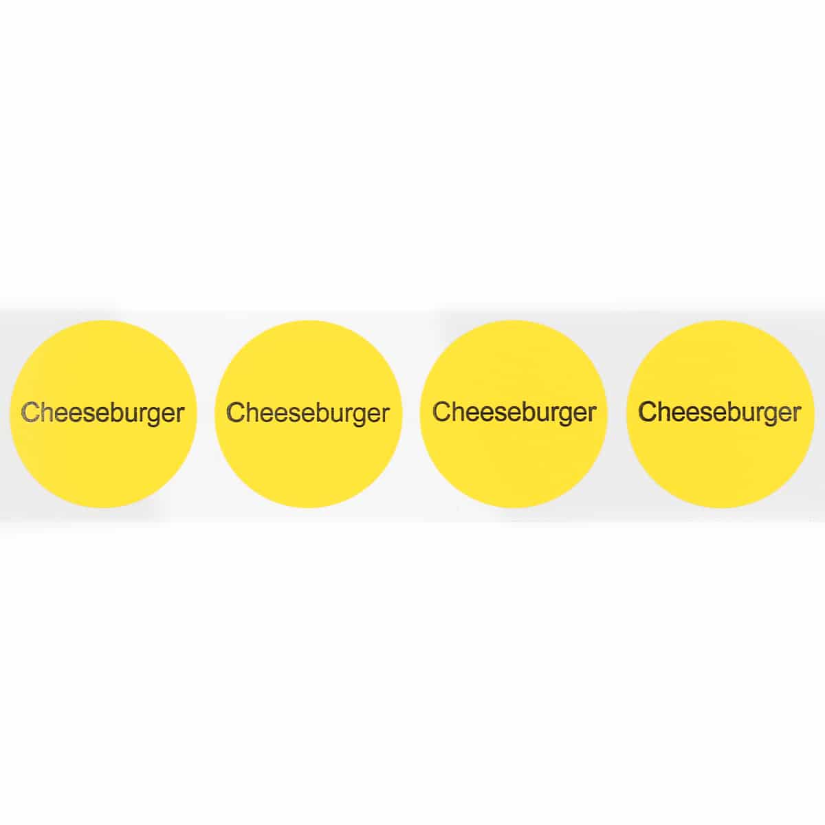 Cheeseburger Wrapper Labels QTY 500 Cheeseburger Wrapper Labels QTY 500