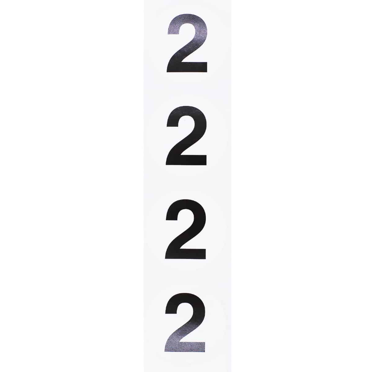 Number 2 Stickers Black/White 1.5" Round Quantity 500 Number 2 Stickers Black/White 1.5" Round Quantity 500