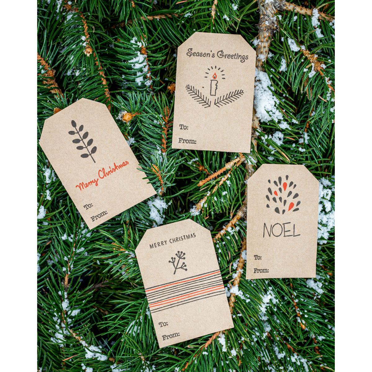 Minimalistic Kraft Christmas Gift Tags Tags QTY 100 Minimalistic Kraft Christmas Gift Tags Tags QTY 100