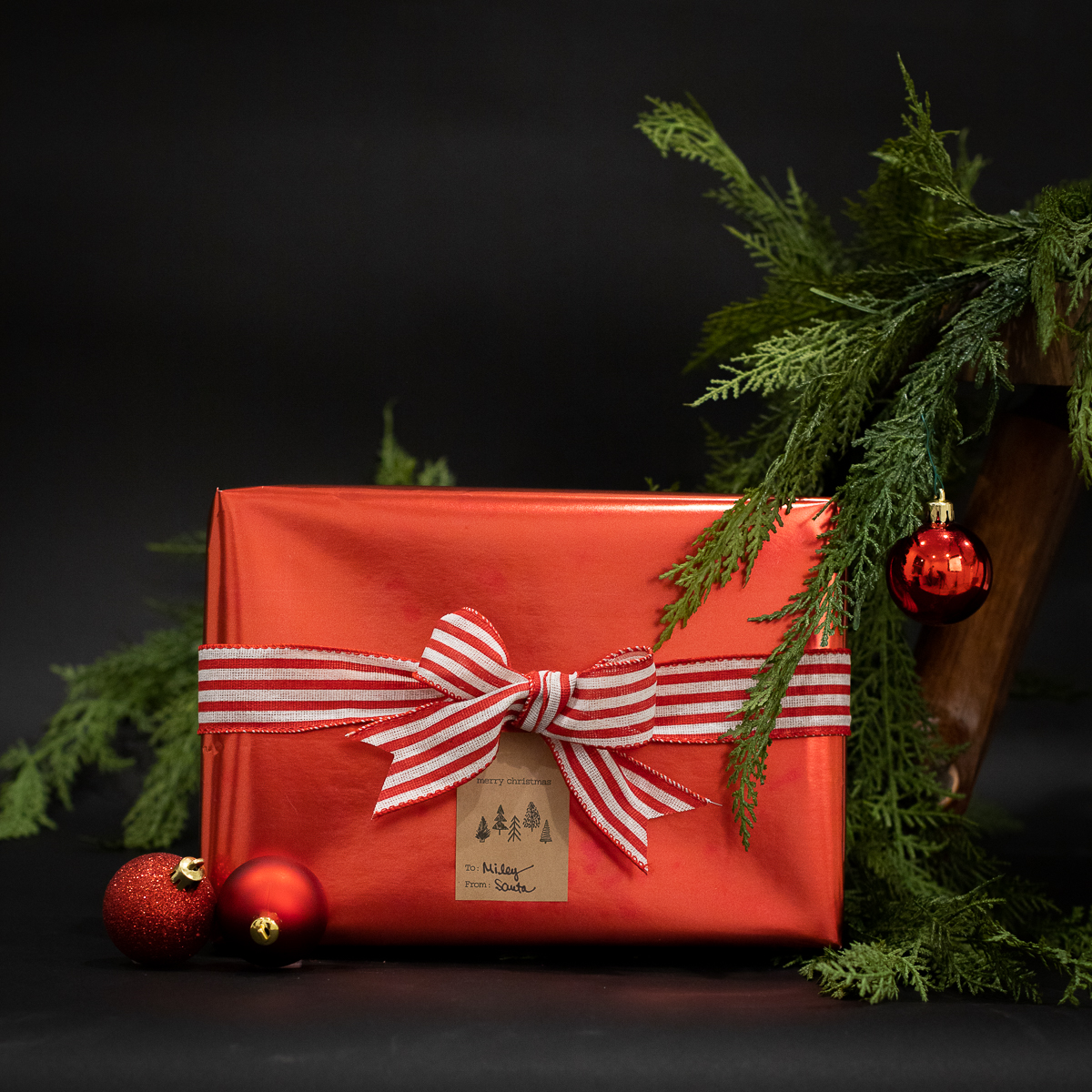 Boho Christmas Tree Kraft Gift Tag Stickers QTY 25 Boho Christmas Tree Kraft Gift Tag Stickers QTY 25