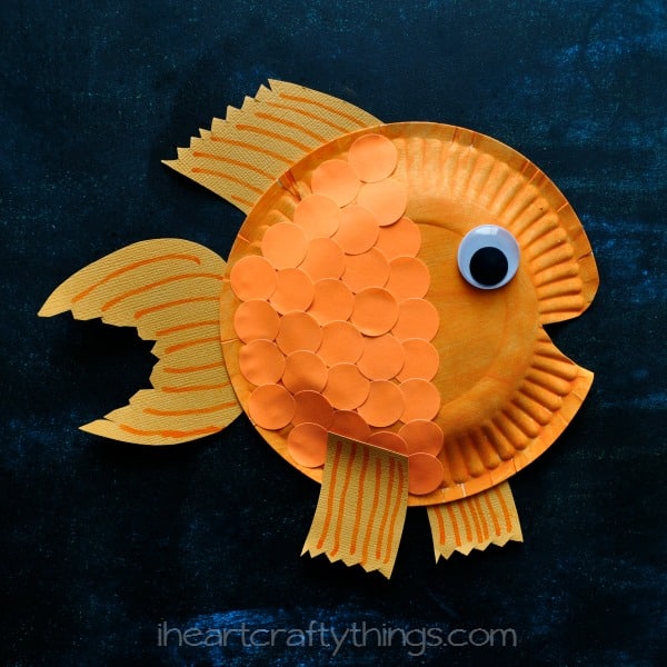 Goldfish Paper Plate