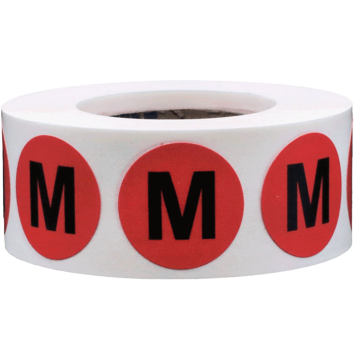 Colored Round Shirt Size Stickers QTY 500 Colored Round Shirt Size Stickers QTY 500