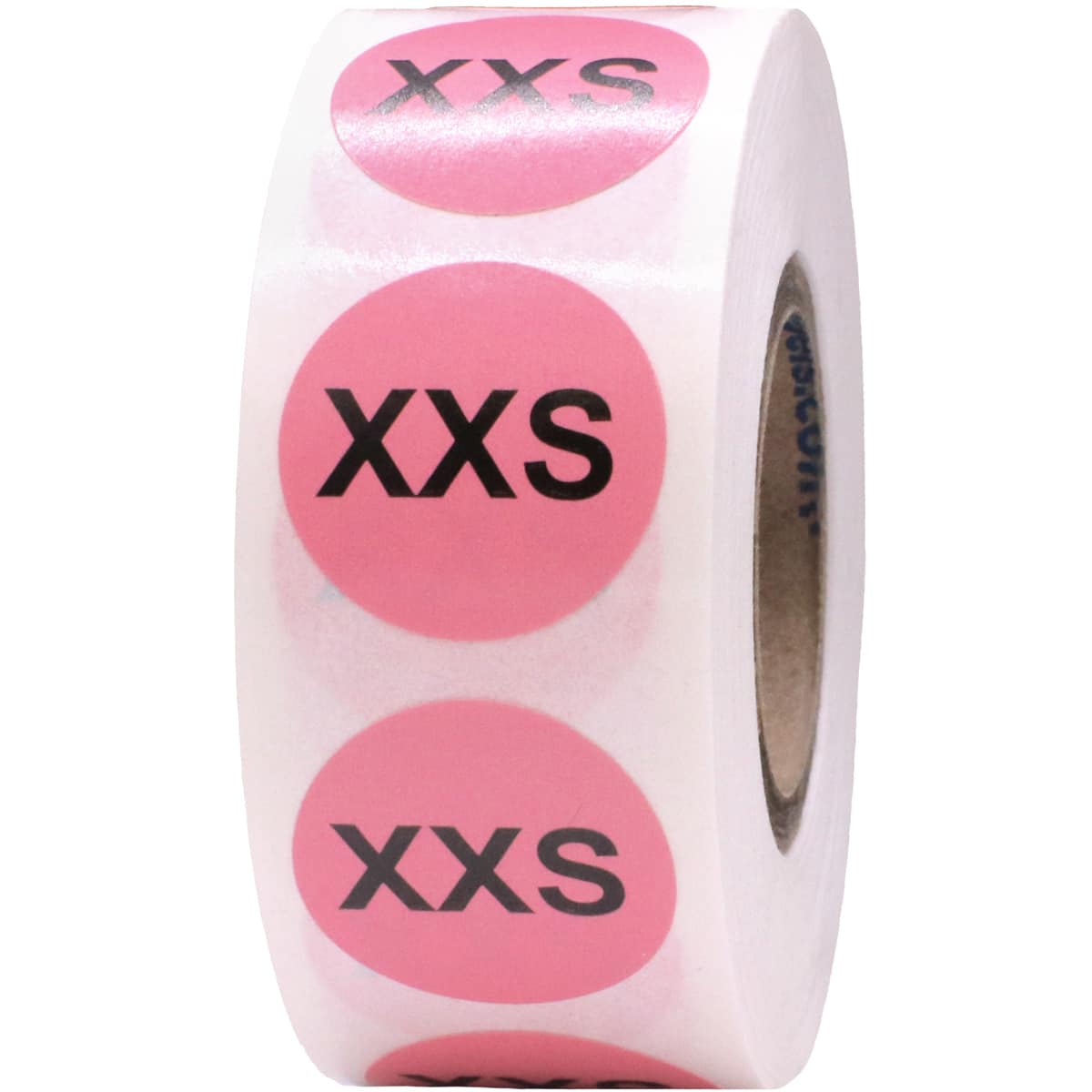 Pink Round Size Stickers for Shirts QTY 500