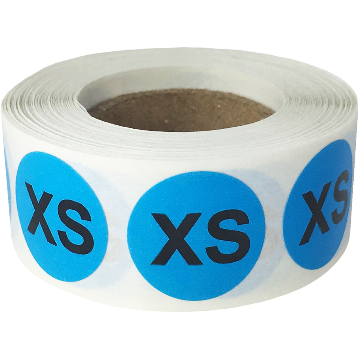 Blue Round Size Stickers for Shirts QTY 500 Blue Round Size Stickers for Shirts QTY 500