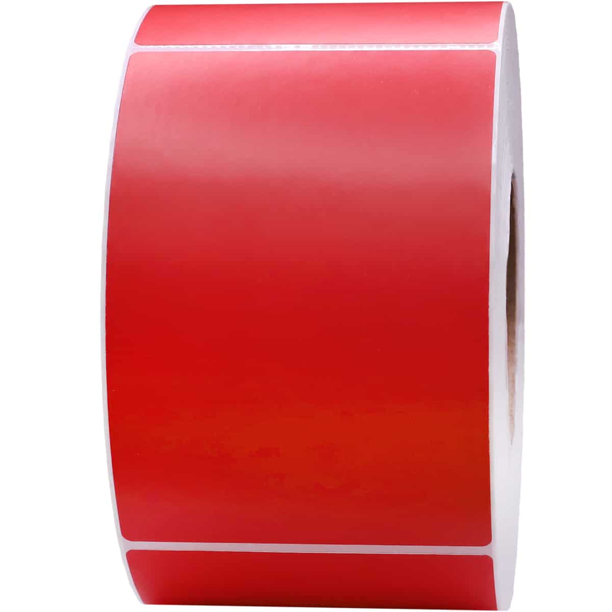 Thermal Transfer Red Labels | 3" Inch Core | 4" x 6" QTY 1000