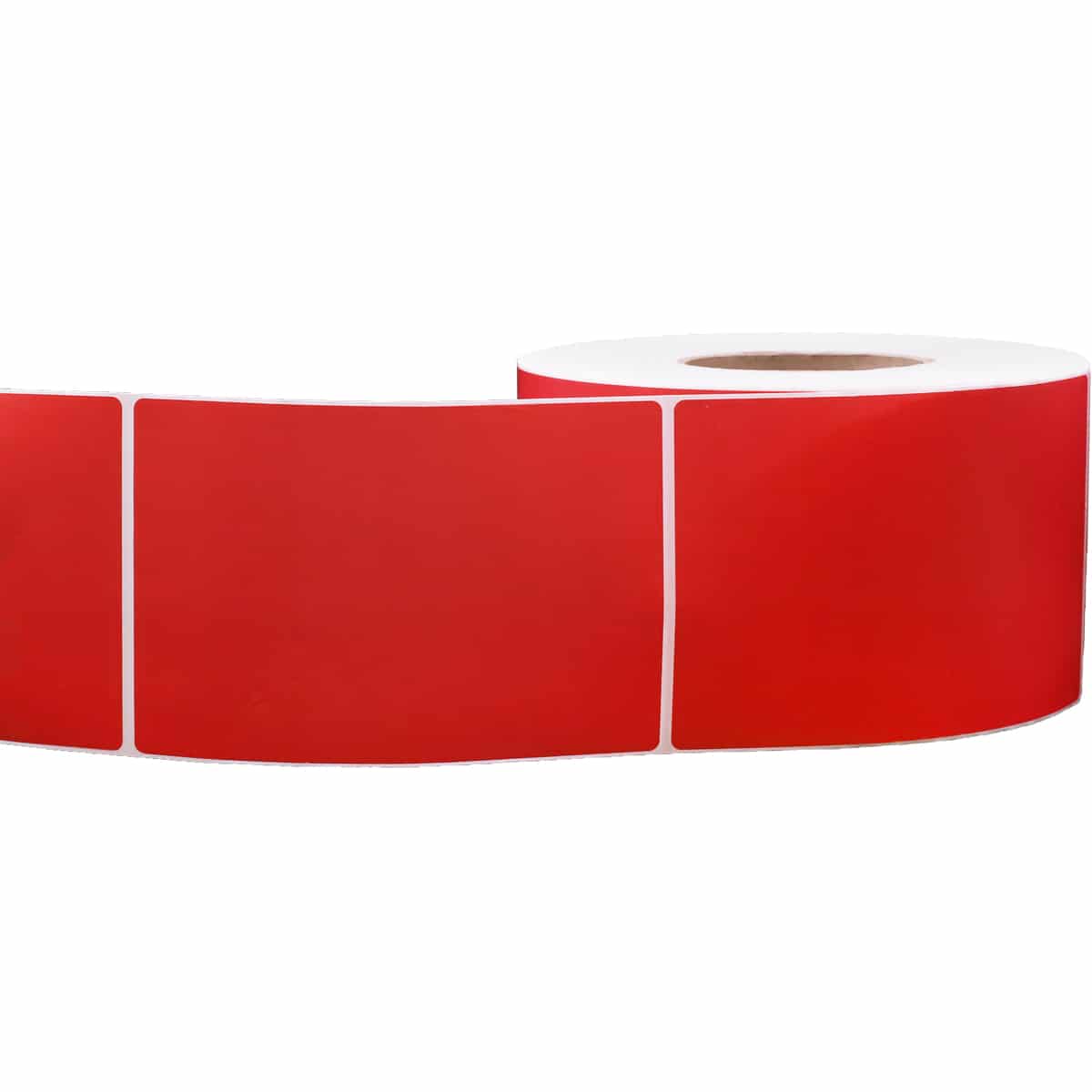 Thermal Transfer Red Labels | 3" Inch Core | 4" x 6" QTY 1000