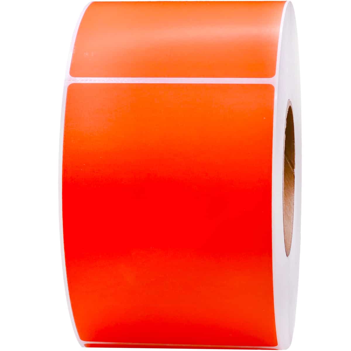 Thermal Transfer Fluorescent Red Labels | 3" Inch Core | 4" x 6" QTY 1000