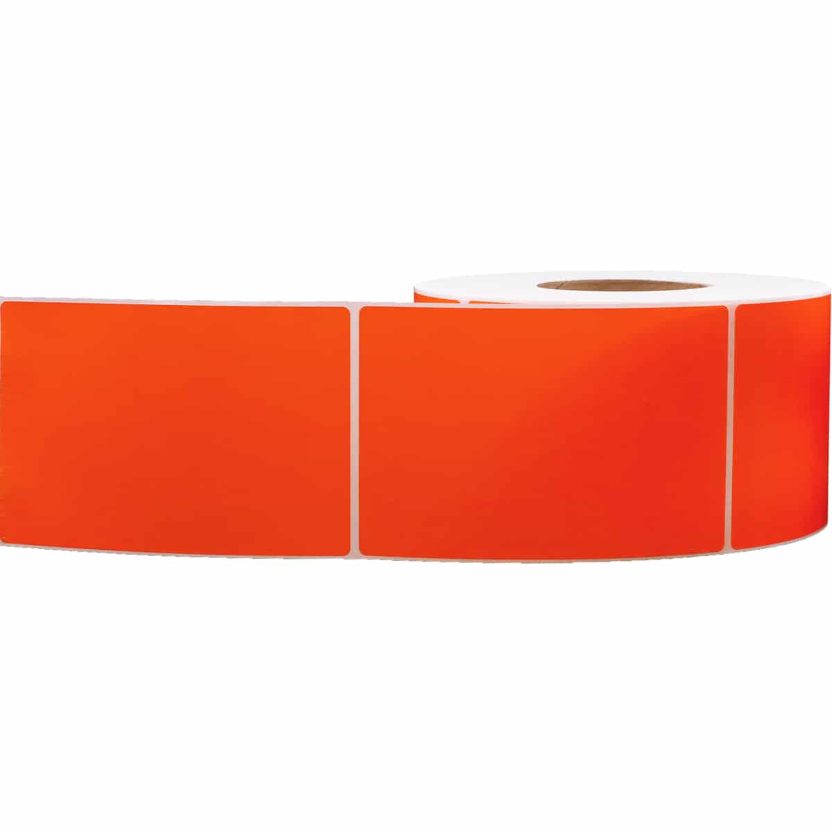 Thermal Transfer Fluorescent Red Labels | 3" Inch Core | 4" x 6" QTY 1000