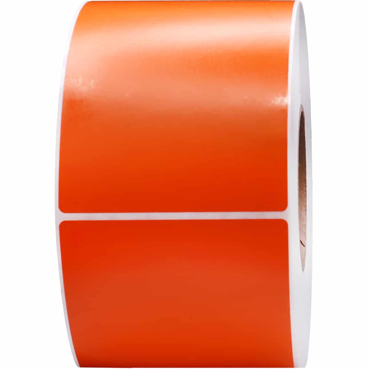 Thermal Transfer Orange Labels | 3" Inch Core | 4" x 6" QTY 1000