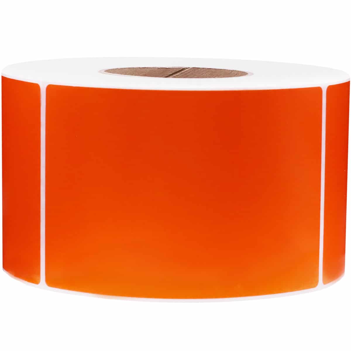 Thermal Transfer Orange Labels | 3" Inch Core | 4" x 6" QTY 1000