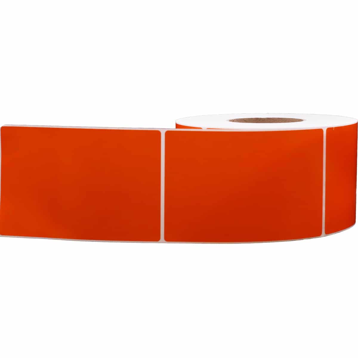 Thermal Transfer Orange Labels | 3" Inch Core | 4" x 6" QTY 1000