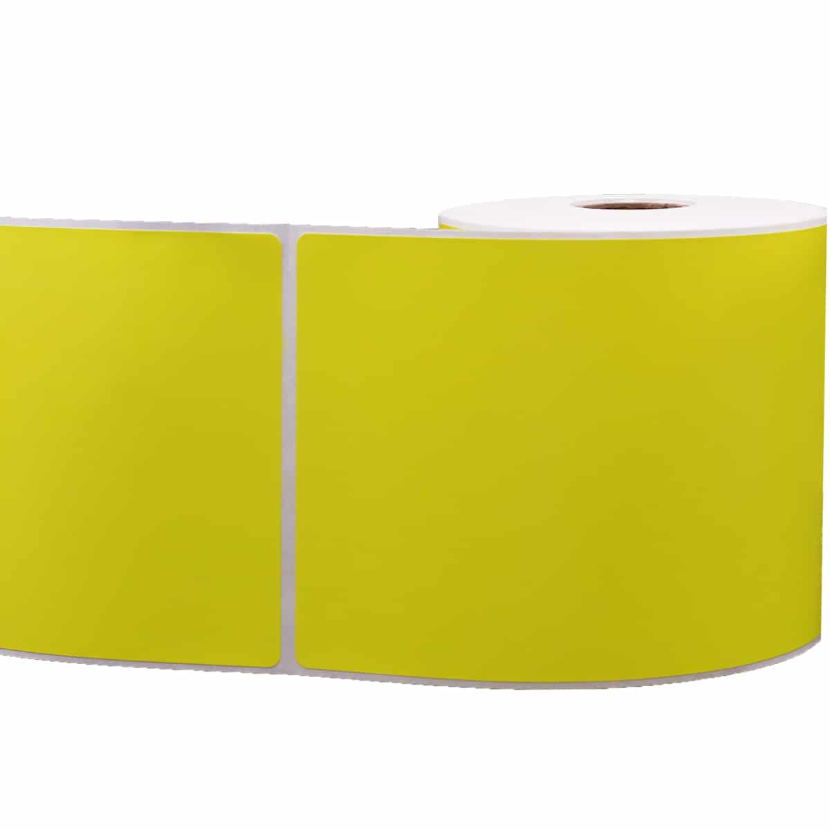 Direct Thermal Top Coated Yellow Labels | 1" Inch Core | 4" x 6" QTY 250