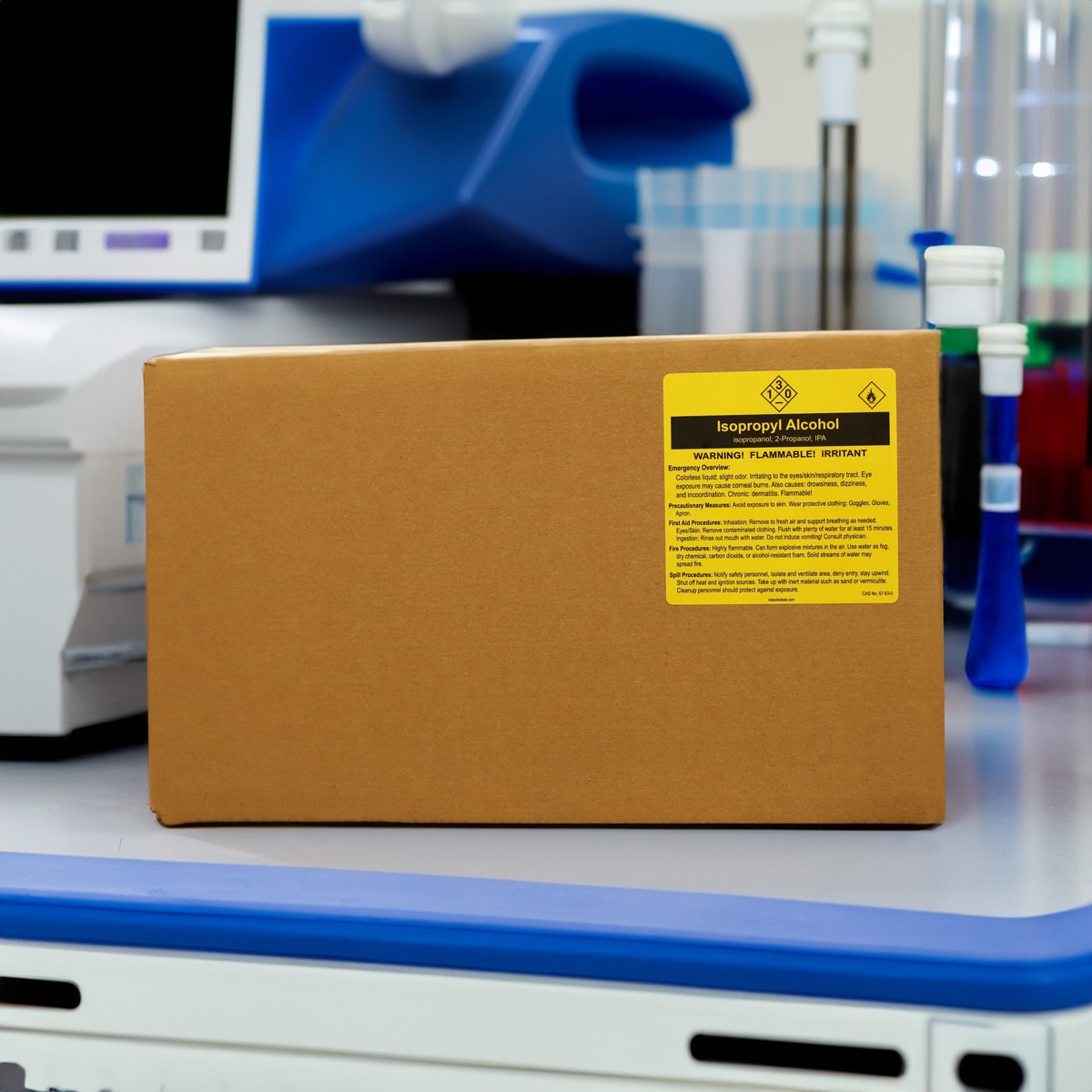 Isopropyl Alcohol Chemical Right-to-Know Info Flammable Irritant Warning Labels QTY 100 Isopropyl Alcohol Chemical Right-to-Know Info Flammable Irritant Warning Labels QTY 100