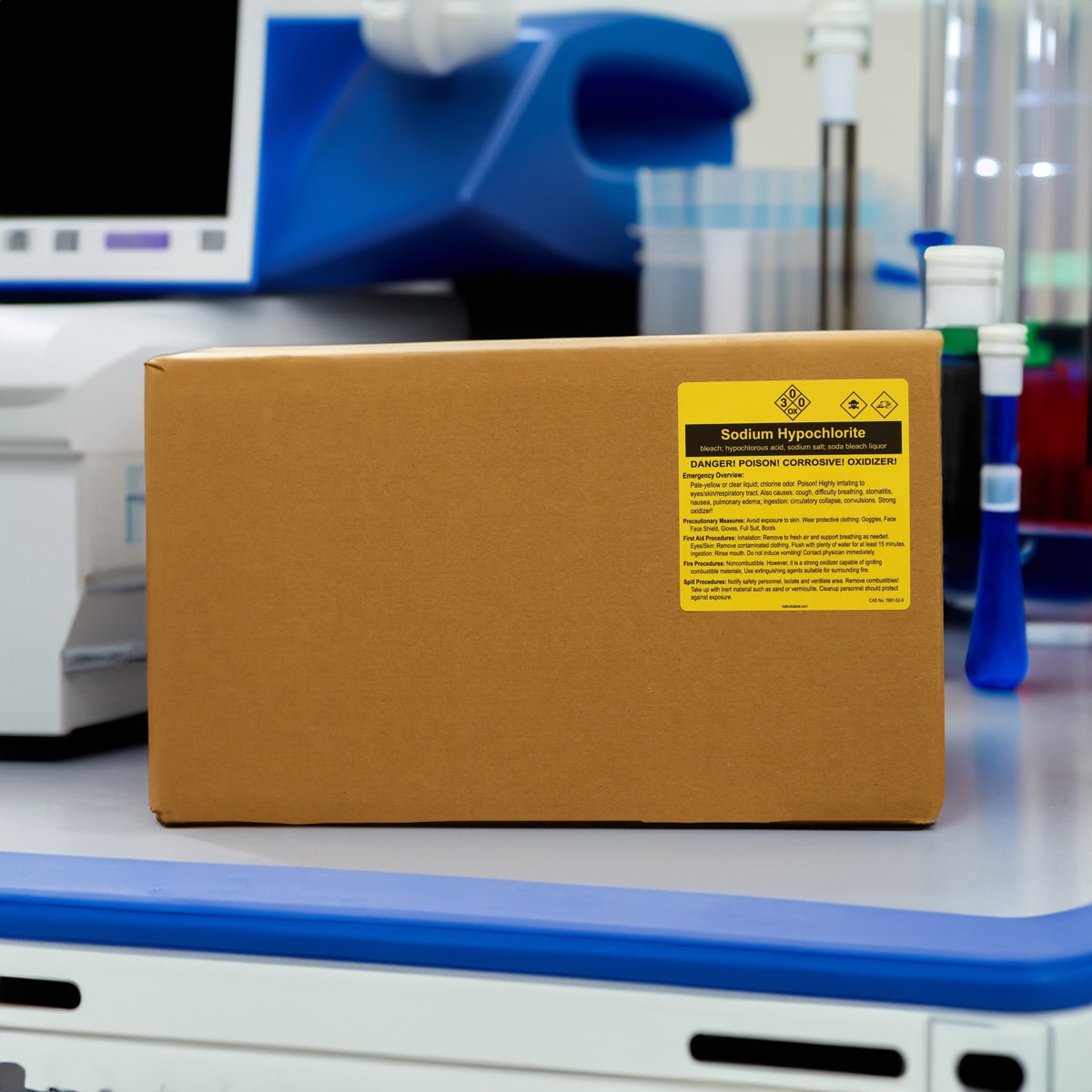 Sodium Hypochlorite Chemical Right-to-Know Info & Safety Procedure Labels QTY 100 Sodium Hypochlorite Chemical Right-to-Know Info & Safety Procedure Labels QTY 100