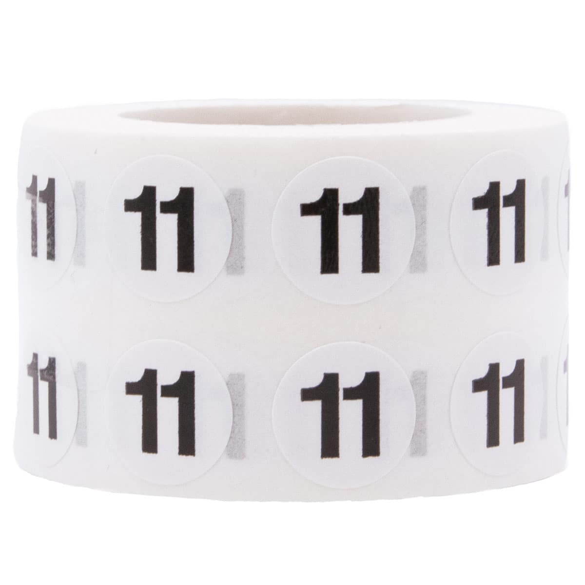 Small Number 11 Stickers 1/2" Round Quantity 1,000 Small Number 11 Stickers 1/2" Round Quantity 1,000