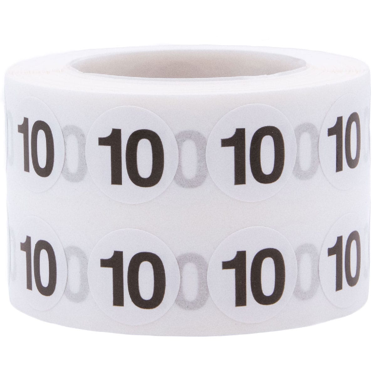 Small Number 10 Stickers 1/2" Round Quantity 1,000 Small Number 10 Stickers 1/2" Round Quantity 1,000