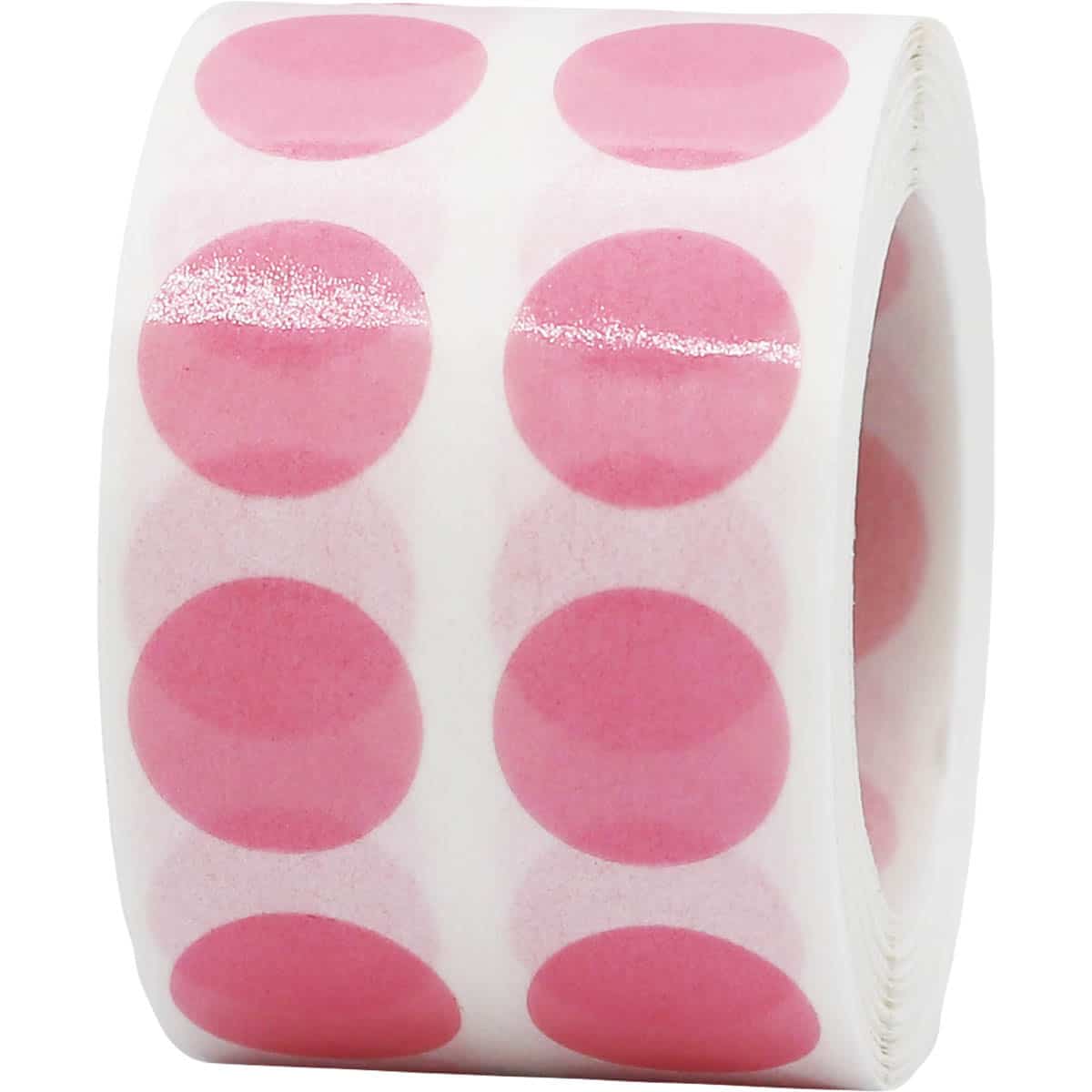 Transparent Pink Dot Stickers 1/2" Round QTY 1,000 Transparent Pink Dot Stickers 1/2" Round QTY 1,000