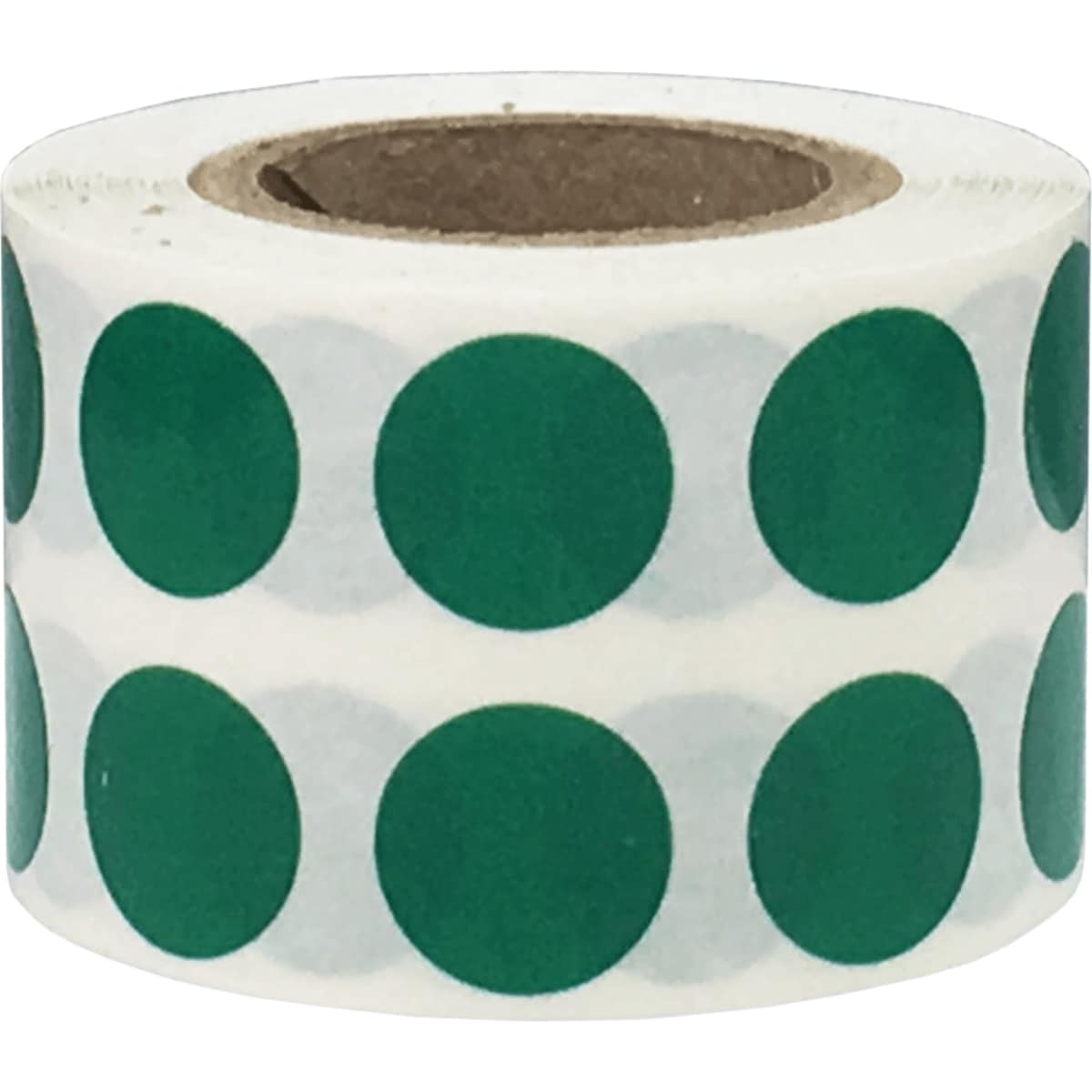Green Transparent Dot Stickers 1/2" Round Quantity 1,000