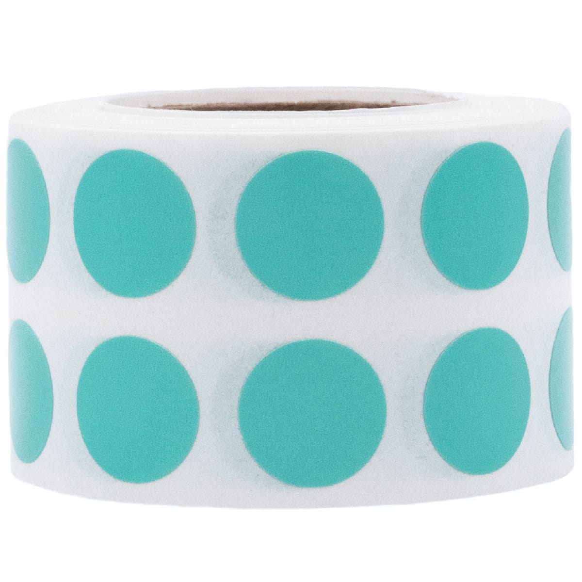 Small Teal Dot Stickers 1/2" Round QTY 1,000 Small Teal Dot Stickers 1/2" Round QTY 1,000