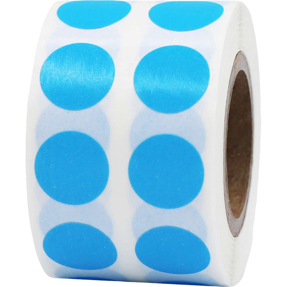 Small Light Blue Dot Stickers 1/2" Round QTY 1,000 Small Light Blue Dot Stickers 1/2" Round QTY 1,000