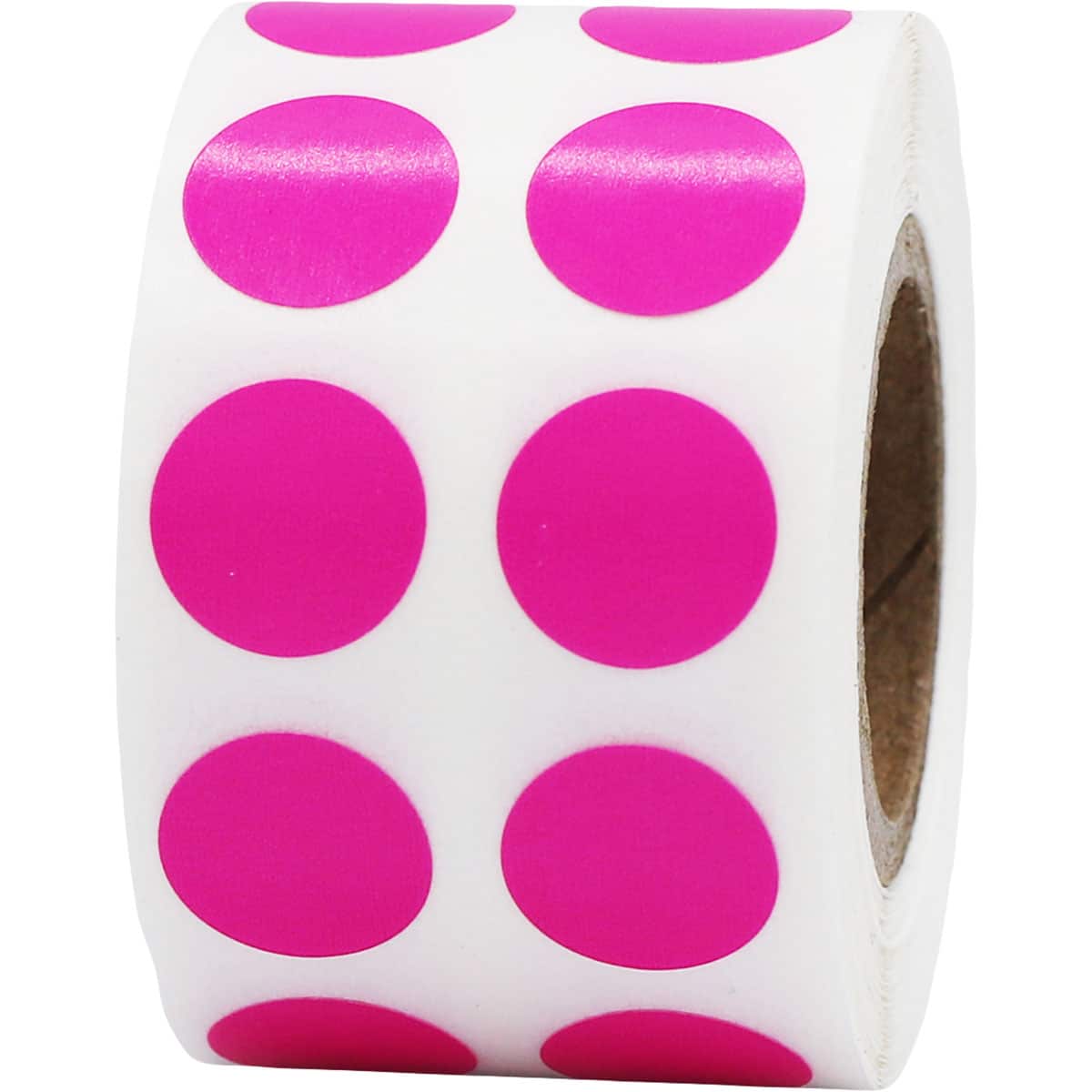 Small Hot Pink Dot Stickers 1/2" Round QTY 1,000 Small Hot Pink Dot Stickers 1/2" Round QTY 1,000