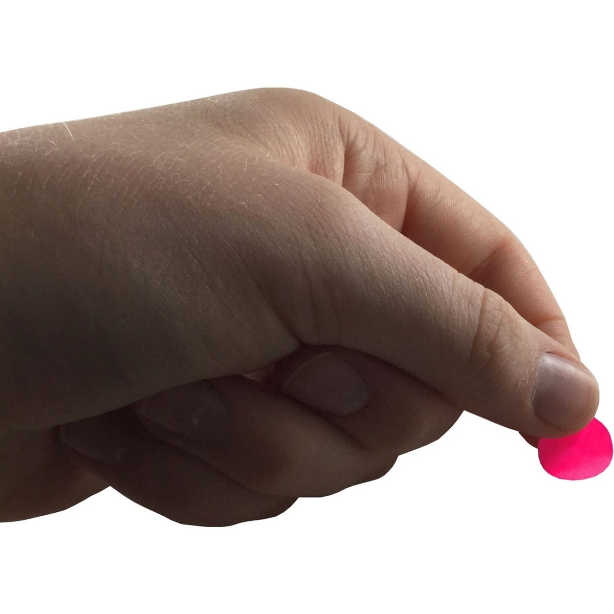 Small Fluorescent Pink Dot Stickers 1/2" Round QTY 1,000