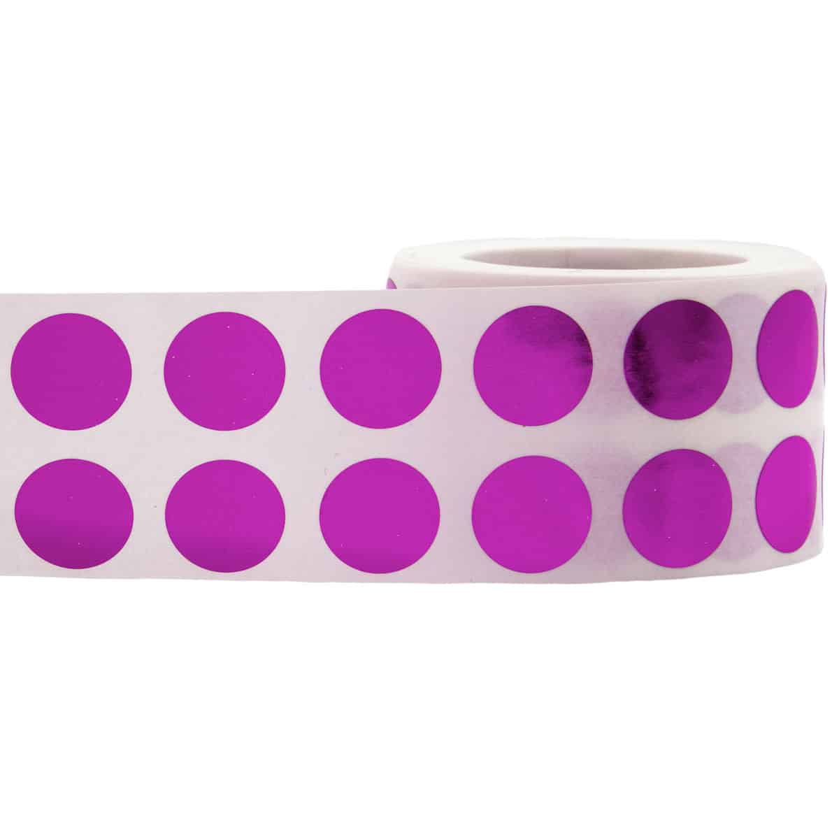 Small Metallic Purple Dot Stickers 1/2" Round QTY 1,000 Small Metallic Purple Dot Stickers 1/2" Round QTY 1,000