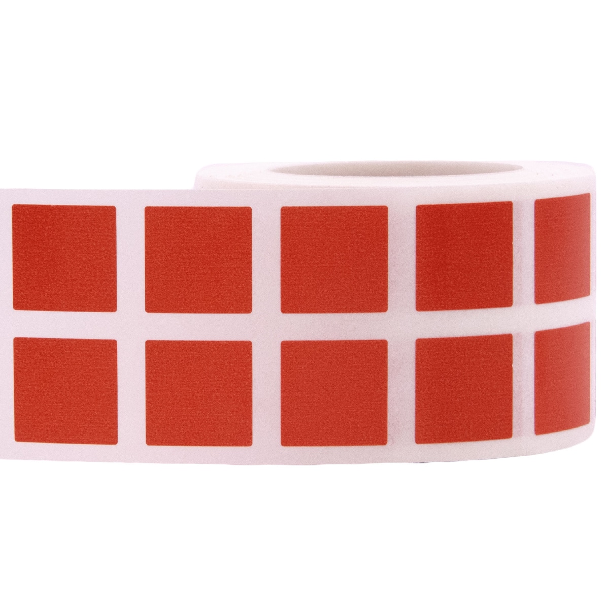Small Red Stickers 1/2" Square Quantity 1,000