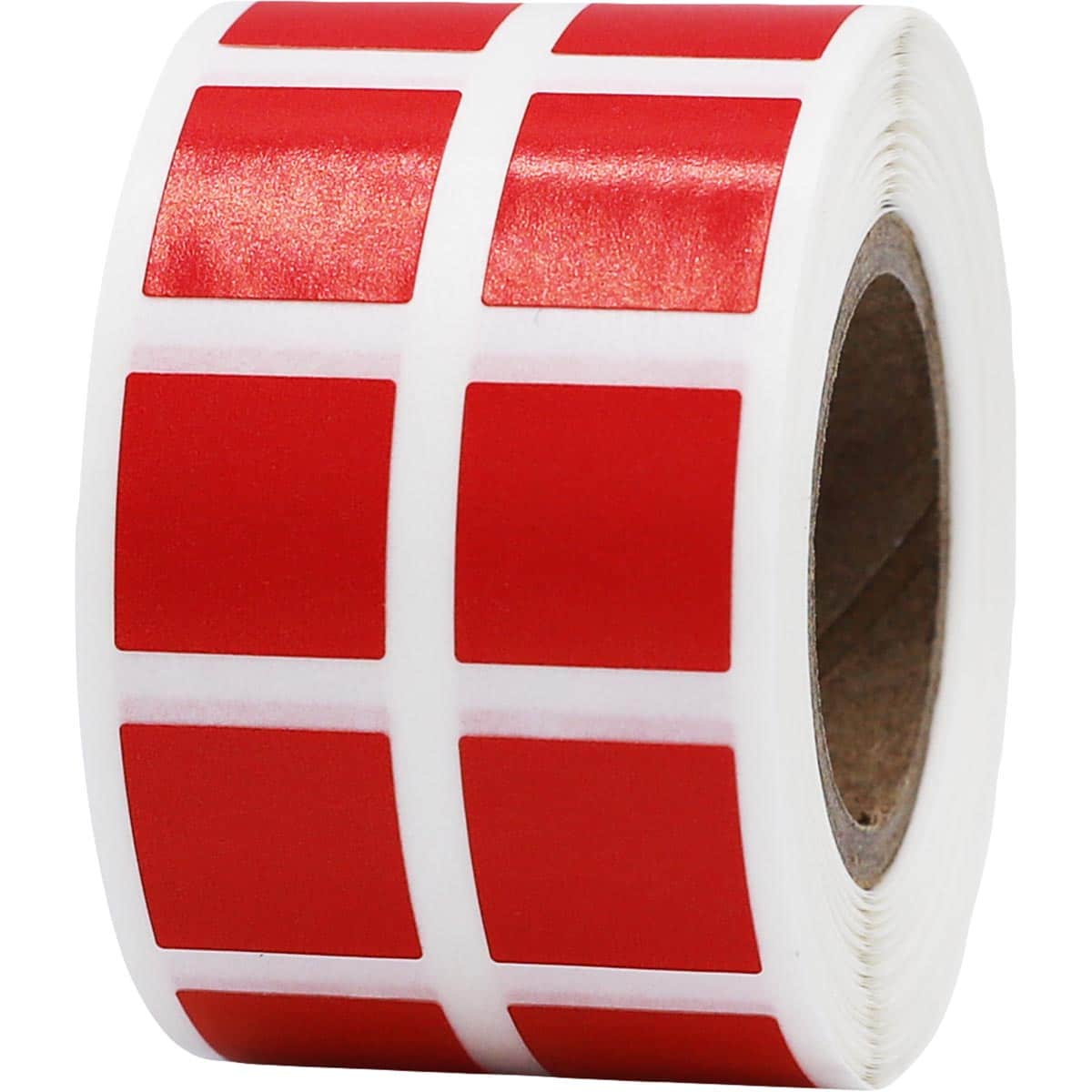 Small Red Stickers 1/2" Square Quantity 1,000