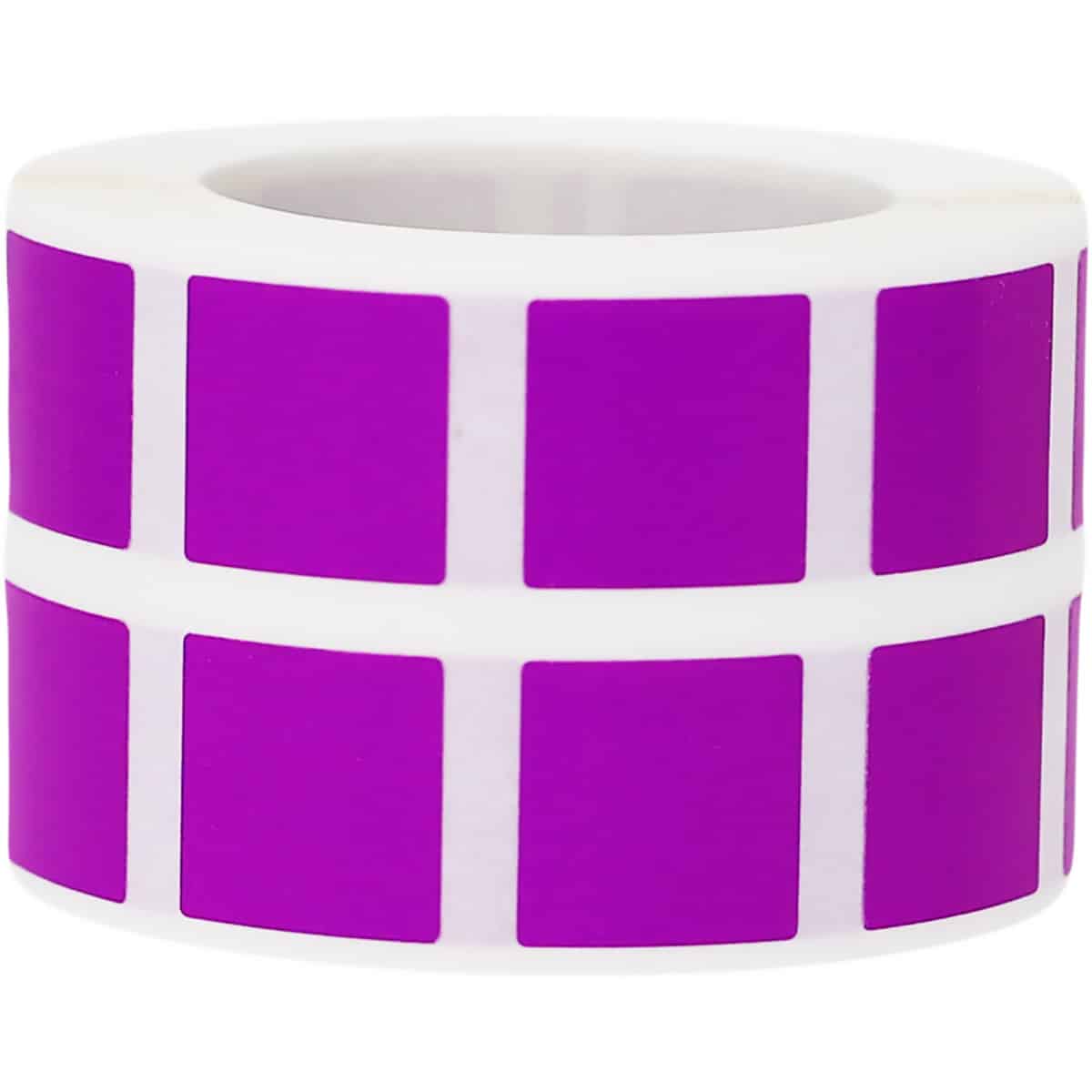 Small Lilac Colored Stickers 1/2" Square Quantity 1,000 Small Lilac Colored Stickers 1/2" Square Quantity 1,000
