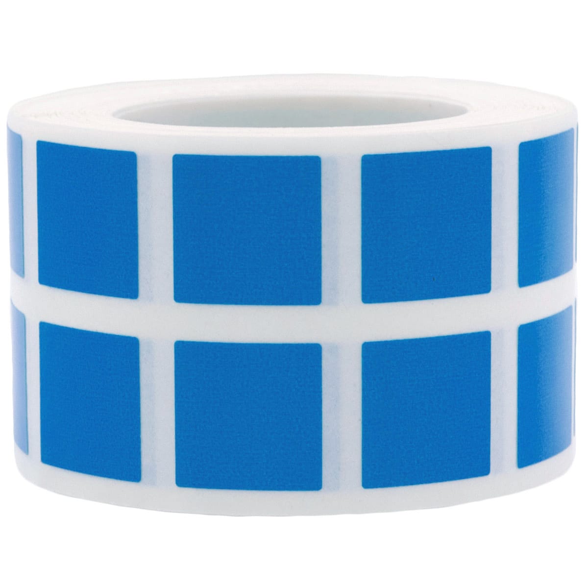 Small Blue Stickers 1/2" Square Quantity 1,000 Small Blue Stickers 1/2" Square Quantity 1,000