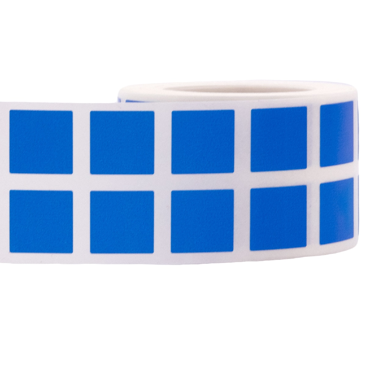 Small Blue Stickers 1/2" Square Quantity 1,000 Small Blue Stickers 1/2" Square Quantity 1,000