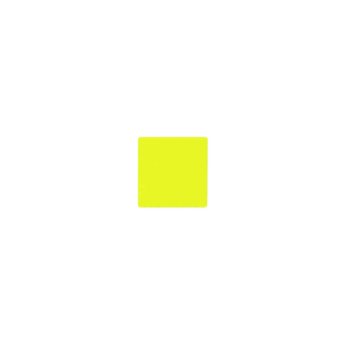 Small Fluorescent Yellow Stickers 1/2" Square Quantity 1,000 Small Fluorescent Yellow Stickers 1/2" Square Quantity 1,000