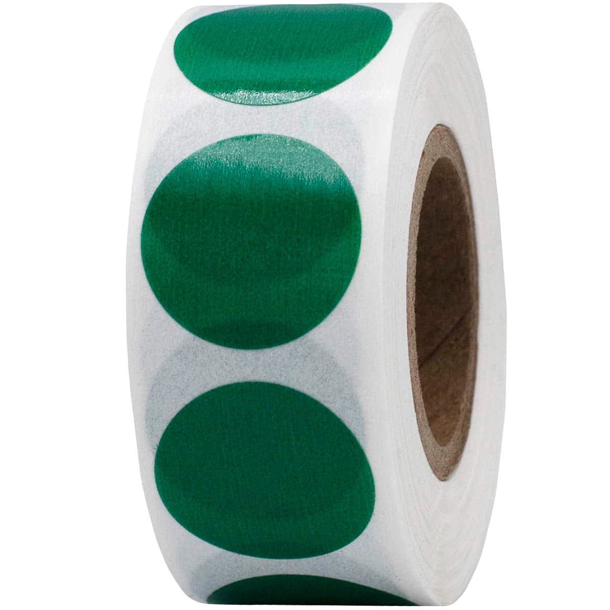 Green Color Code Labels 3/4" Round Quantity 500