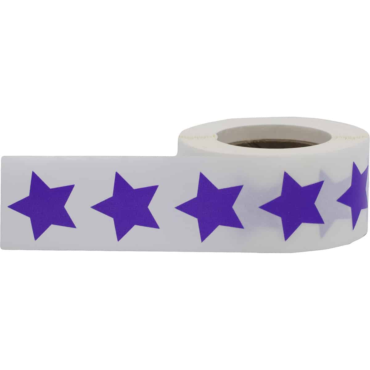 Purple Star Stickers 3/4" QTY 500 Purple Star Stickers 3/4" QTY 500