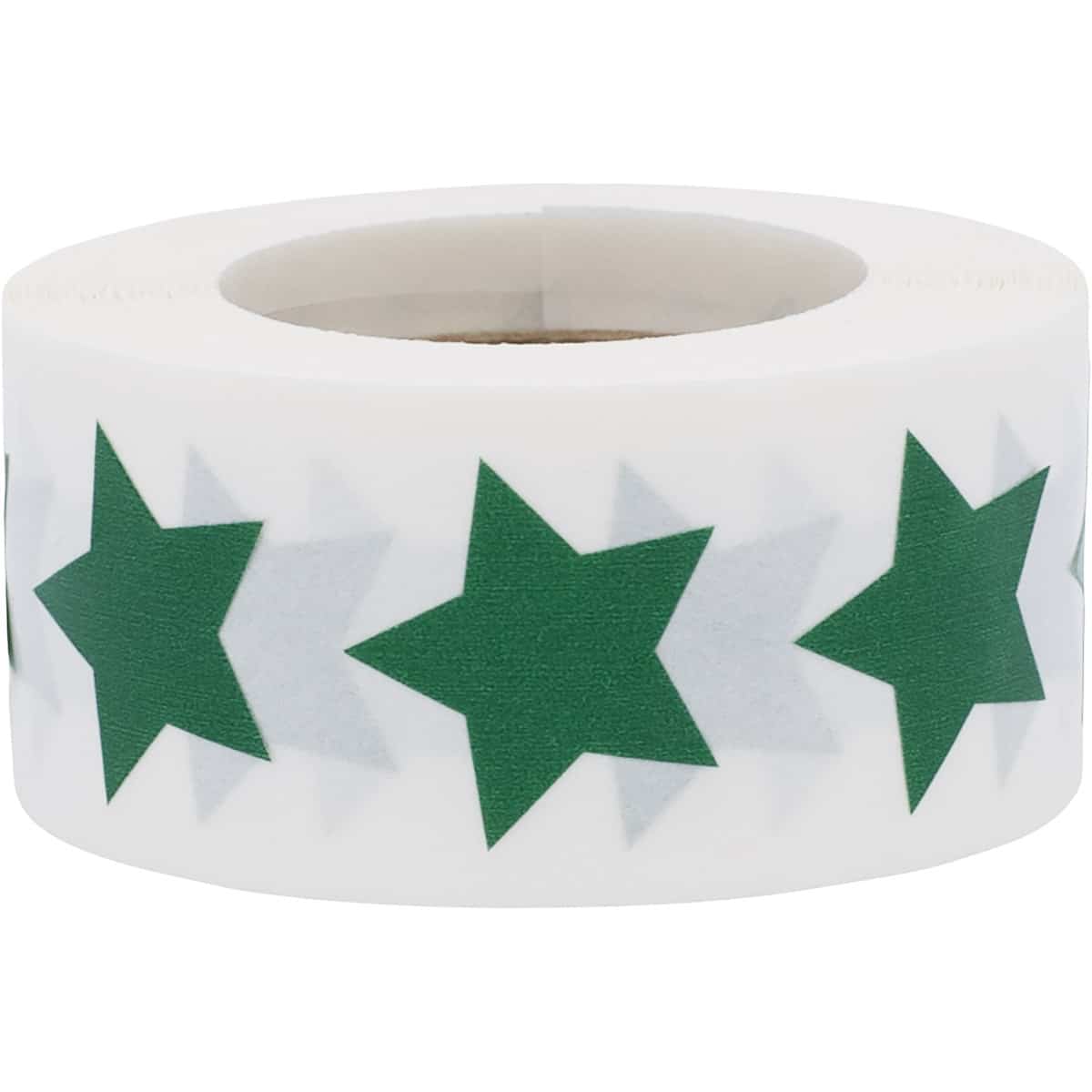Green Star Stickers 3/4" QTY 500