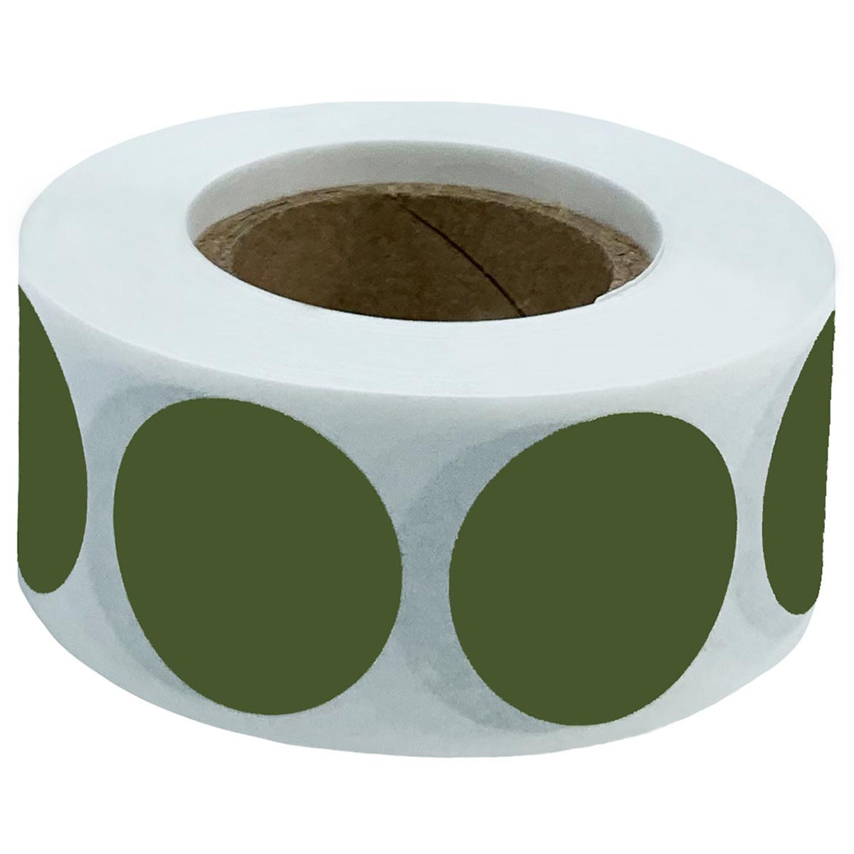Olive Green Color Code Labels 3/4" Round Quantity 500 Olive Green Color Code Labels 3/4" Round Quantity 500