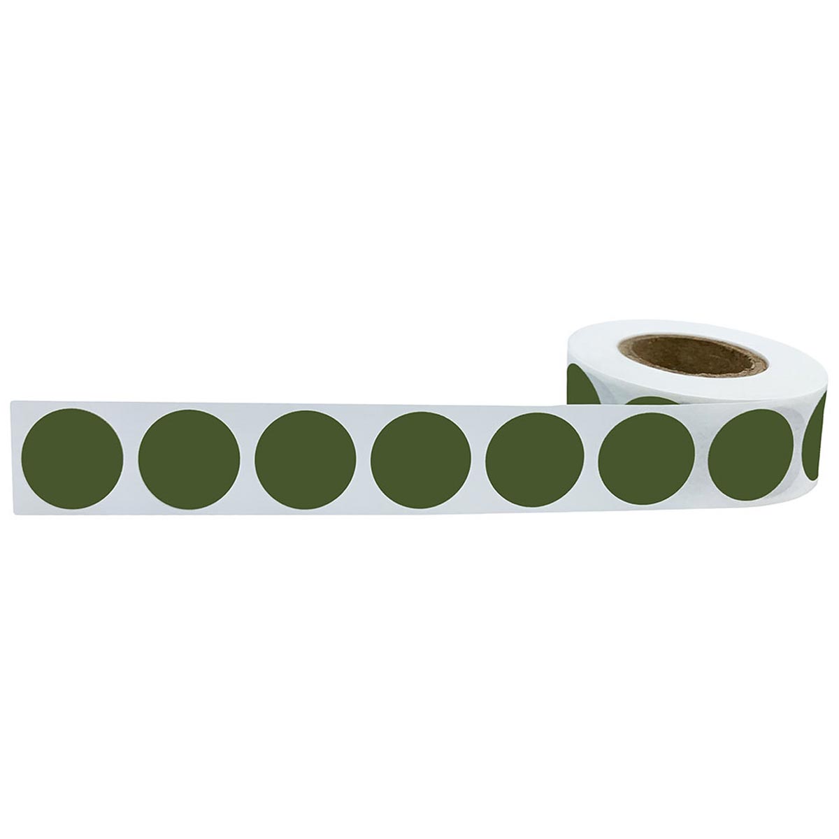 Olive Green Color Code Labels 3/4" Round Quantity 500 Olive Green Color Code Labels 3/4" Round Quantity 500