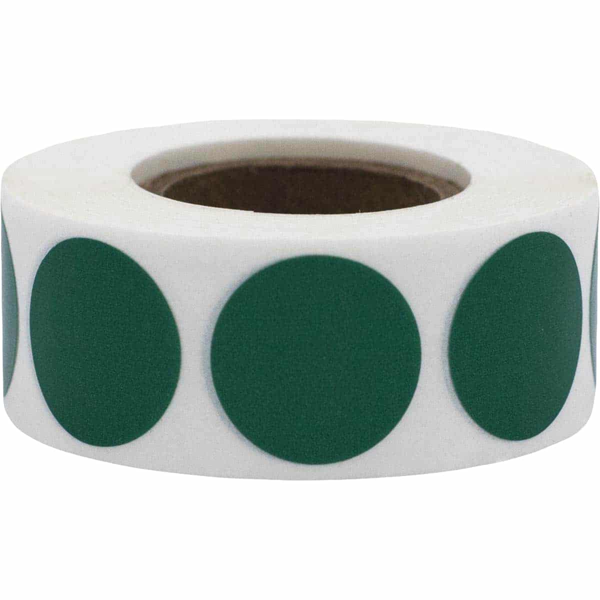 Green Color Code Labels 3/4" Round Quantity 500