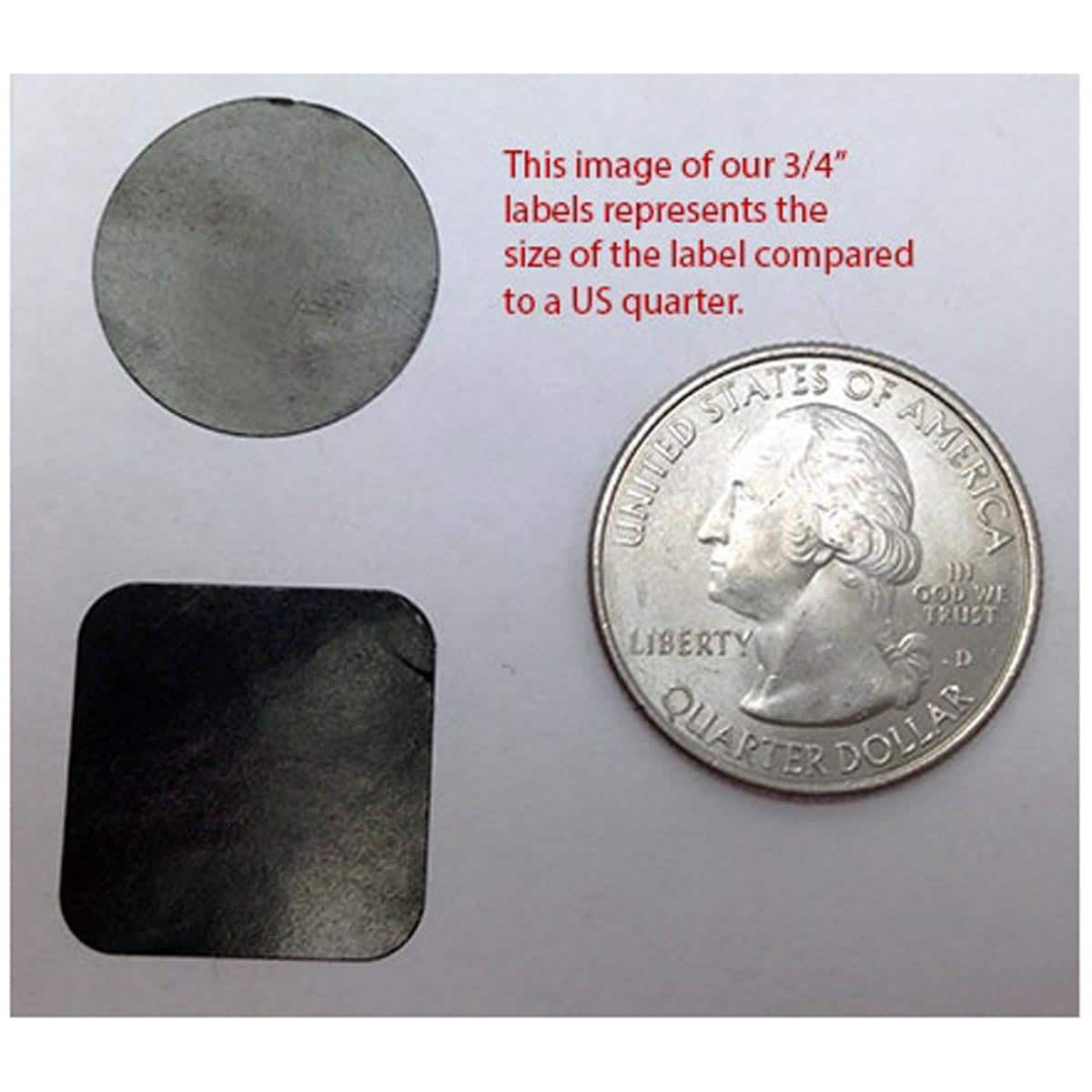 Metallic Red Labels 3/4" Round QTY 500 Metallic Red Labels 3/4" Round QTY 500